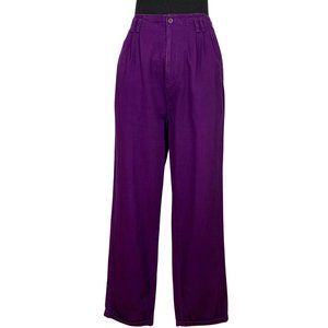 VINTAGE 90s Grape Purple Ultra High Waist  Pants